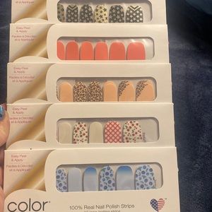 Color Street bundle of beautiful nail strips. 100% nail polish strips!